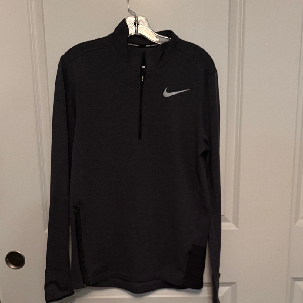 Nike Men's Charcoal Gray Performance Quarter zip
